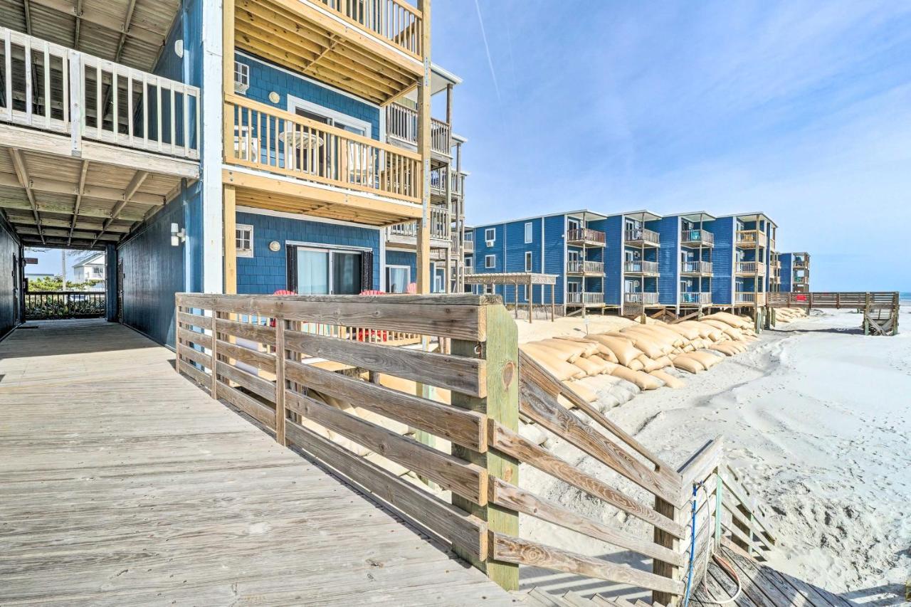 North Topsail Condo - Steps To Beach! North Topsail Beach Exteriér fotografie